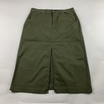 Sanctuary  Dark Burnt Olive Canvas Split Front Triple Threat Maxi Skirt 29 New Photo 0