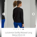 Lululemon Swiftly relaxed long sleeve shirt 2.0 size 8 $80 Dark Green Photo 8