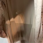 J. Jill Top Blouse Long Sleeve Beige Tan Patterned Boho Size 3X Wide Neck Brown Photo 6