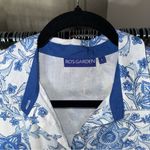 RO'S GARDEN Tuckernuck Exclusive Blue Leticia Deauville Floral Cotton Dress Size L Photo 6