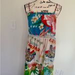 Farm Rio  Maxi Dress Tropical Sz small fruit Foliage Motif Maximalist  Photo 9