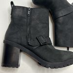 UGG  Black Fern Chelsea Chunky Lug Block Heeled Ankle Boots Photo 1