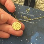 Beloved + Inspired Astrology Necklace Libra 14K Dipped Gold Photo 2