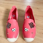 Karl Lagerfeld  Espadrille Shoes Flats Pink Embellished Cat Skull KL Logo 9.5 US Photo 3