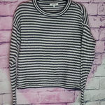 Madewell  SEAGROVE PULLOVER SWEATER IN STRIPE DARK BALTIC SMALL Photo 0