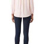 Amanda Uprichard  Katherine Maternity Top Women's L/XL Pink Long Sleeve RTR Photo 1