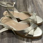 Jack Rogers  Gold Espadrille Platform sandals size 8 Photo 2