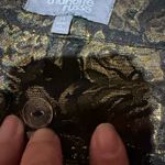 Charlotte Russe vintage y2k brocade Jacquard floral gold Whimsygoth party shorts Photo 2