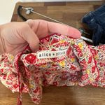 Alice + Olivia  Womens Blouse XS Printed Silk Pink Button Collar Long Sleeve Photo 2