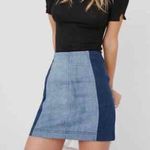 Free People  2-tone denim mini skirt, size 8 Photo 0