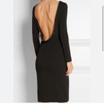 Tom Ford  Black Long Sleeve Backless Dress Photo 2