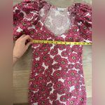 ZARA  Pink Floral Puff Sleeve Mini Dress Photo 4