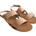 ASOS  DESIGN Neutral Double Strap Slingback Simple Sandals natural UK 7/US 9 Photo 0