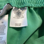 Alfred Dunner  Women’s Pants Size 16 Green Elastic Waist Wide Leg Pull on $5 Photo 3