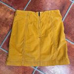 Free People Mustard Corduroy Mini High Waist A Line Skirt Size 4 Photo 5