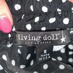 Living Doll  black white polka dot short skirt S Photo 3