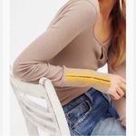 Free People  We the Free Mod Stripe Cuff Thermal Top Photo 6