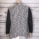 Style & Co . Woman Size 2X Black & White Drape Open Front Sweater Cardigan Jacket Photo 4