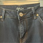Style & Co ⭐️ dark wash curvy boot leg jeans size 6 short Photo 13