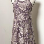 Lazy sundays  Anthro Fairy Floral Texture Boho Mini Sleeveless Halter Dress Sz M Photo 1