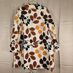 Elevenses  Anthropologie Changing Colors Fall Leaf Print Corduroy Swing Coat 14 Photo 1