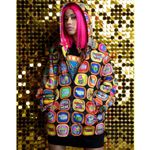 Moschino x Good Luck Trolls Nylon Hooded Bomber Jacket 6 US NWT Photo 2