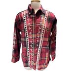 Free People Nordic Chill Plaid Cotton Shirt Jacket Size Medium NWT Photo 1