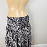 CHAPS  Women's Maxi Skirt Sz M Geometric Print Black & White Photo 6