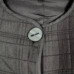 Habitat Liv  Clothes Jacket Womens Medium Black Plaid Quilted Button Front Artsy‎ Photo 4