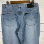 Harley Davidson Womens size 16/33 Side Snap Bootcut Wide Leg Riding Denim Jeans Photo 8