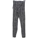 Lululemon Womens  Gray Grey Chevron Textured Long Full Length Leggings Size 4 Photo 1