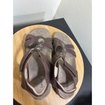 Taos Treasure Leather Sandals Comfort Adjustable Brown Womens Size 10 Photo 3