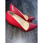 Guess Stilettos Heels Ladies Size 8.5 Red Leather Pointed Toe Party S-103 Photo 1