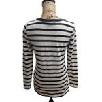 French Laundry Medium Black White Striped Scottie Dog Holiday Christmas Top Photo 2