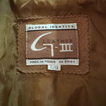 Vintage Women's Fringed Suede Leather Dress in Tan size 8 never worn Brown Photo 4