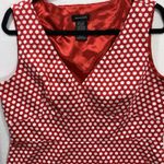 Spense Red White Polka Dot Sleeveless Dress Size 16 Missy V Photo 1