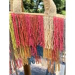 Marshalls Beaded Multicolor Cream Fringe Bag Viral Beaded Statement Bag  NWT Photo 1