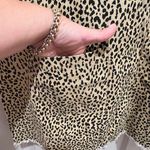 Chic Soul Tank Dress Sz XL Cheetah Print Raw Hem Front Pockets Adjustable Straps Photo 3