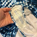 Mynah Blue and White One Piece Swimsuit High Neck Tie Dye Swimsuit size 22W Photo 3