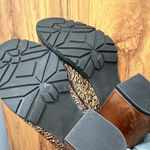 Nakedfeet Proper Mule Heel‎ Women's 8 Calf Hair Animal Print Clog Brown Photo 8