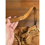 Joelle Hawkins Tan Leather Bag With Fringe Detail Photo 6