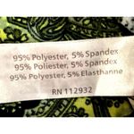 5th & Love 5th Love Large Turquoise Lime Green Black Printed Boho Dress Summer Vacation Photo 11