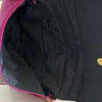 Genuine Suede Leather Fuchsia Crossbody Pink Photo 2