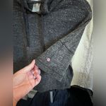 CALIA Cropped Top Hoodie Size XS Gray Black Photo 6