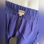 UNIQ New Women's Blue Sheer Pants with Built in Shorts Extra Wide Leg Elastic Size M Photo 2
