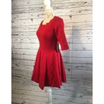 Lulus NWT  Tip the Scallops Red Scalloped Skater Dress size large Photo 5