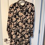 Saint + Sofia Floral Black and Cream Maxi Dress | Size 6 Photo 1