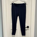 Athleta  Delancey Skyline High Rise Legging Navy Blue Large Zip Ankle Hiking Photo 3