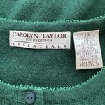 Carolyn Taylor for By Design Essentials cardigan button down long sleeve Sz LG Photo 6