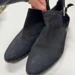 Steven Steve Madden Black Suede Leather Ankle Boots Studded Womens 11 Moto Goth Photo 5